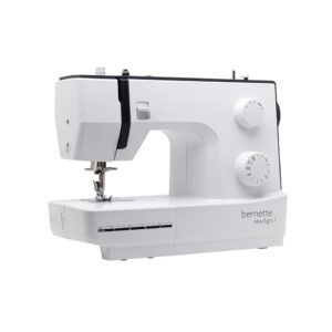 Bernette Sew & Go 1 beginner sewing machine with 10 built-in stitches, Compact mechanical sewing machine Bernette Sew & Go 1 for home use, Affordable Bernette Sew & Go 1 sewing machine with free arm feature, Bernette Sew & Go 1 sewing machine with presser feet accessories Entry-level Bernette Sew & Go 1 sewing machine for everyday projects