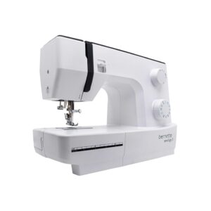 Bernette Sew & Go 5 sewing machine with 23 stitch options, Compact Bernette Sew & Go 5 for beginner sewing projects, Mechanical Bernette Sew & Go 5 with 4‑step buttonhole feature, Bernette Sew & Go 5 sewing machine with manual threader and cutter, Bernette Sew & Go 5 for home sewing with adjustable stitch settings