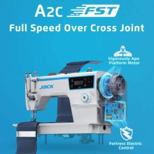 Jack A2C lockstitch machine with LED work light