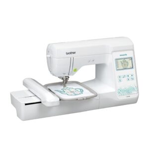 Brother F540E embroidery machine side view