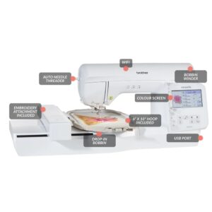 Brother NV880E embroidery machine key features