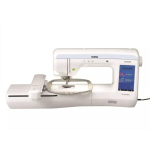 Brother V3SE embroidery machine with large LCD touchscreen