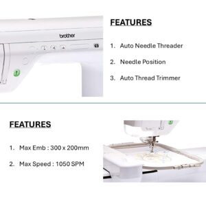 Close-up of Brother Innov-is V3SE LED pointer foot