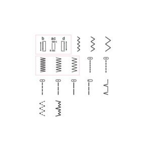 Brother JA1400 14 stitch patterns