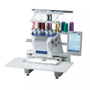 Brother PR1055X embroidery machine with wide table