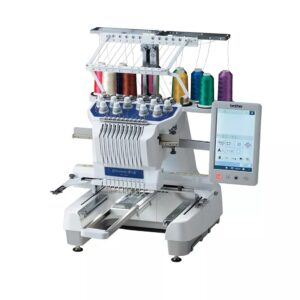 Brother PR1055X embroidery machine with long frame for jeans