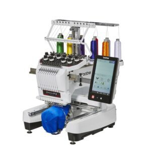 Brother PR1055X embroidery machine with cap frame