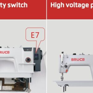 Bruce Q5 industrial sewing machine side view