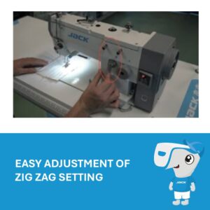 Jack 20U63 industrial zigzag sewing machine zig zag selection