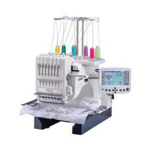 Usha Janome MB7E seven-needle embroidery machine side view