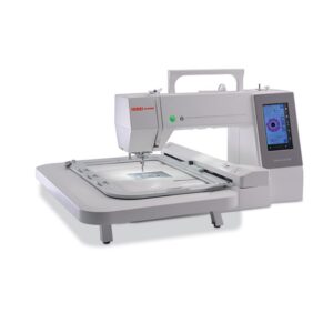Usha Janome 550E computerized embroidery machine with extension table