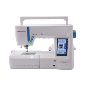 Usha Janome Skyline S9 sewing and embroidery machine front view