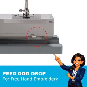 Singer 4423 sewing machine feed dog drop