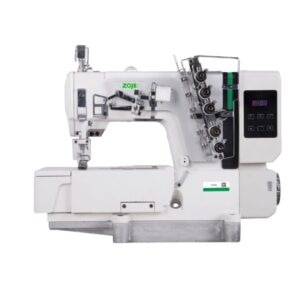 Zoje C5000 flatlock machine, 3 Needle 5 thread front view