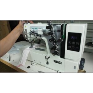 Zoje C5000 flatlock machine, 3 Needle 5 thread front view
