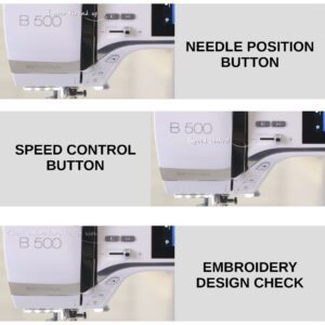 Bernina B500 Embroidery Machine Features