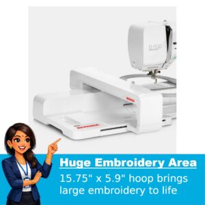 Bernina B500 Embroidery Machine Area