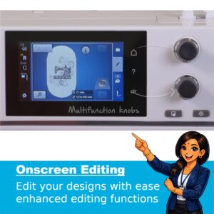 Bernina B700 Embroidery Machine On Screen Editing